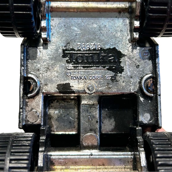 Vintage 1979 Tonka Jeep Truck Toy Car Black Silver Blue Red Yellow Stripes Buggy - Picture 9 of 12